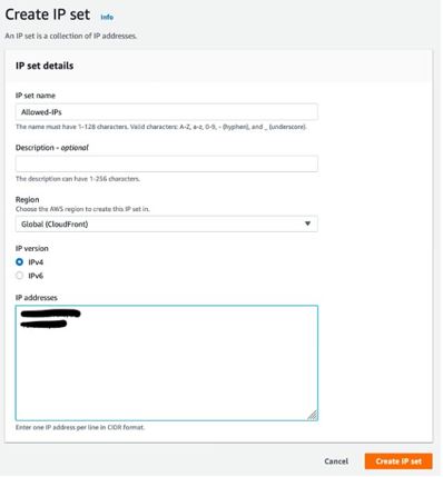 WAF Web ACL の詳細設定